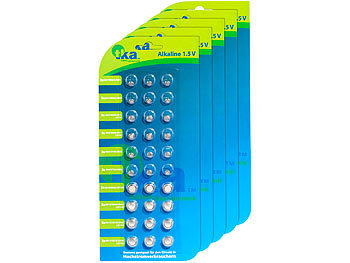 5x 30er-Sparpaket Knopfzellen, LR41/LR43/LR44/LR621/LR626/LR1130 5x 30er-Sparpaket Knopfzellen, LR41/LR43/LR44/LR621/LR626/LR1130