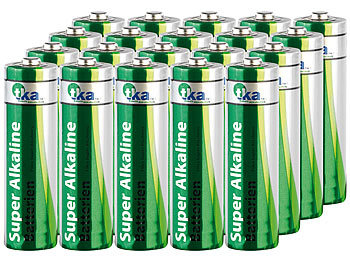 Super-Alkaline-Batterien Mignon 1,5V Typ AA, 20 Stück Super-Alkaline-Batterien Mignon 1,5V Typ AA, 20 Stück