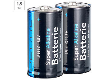 Super Alkaline Batterien Baby 1,5V Typ C im 2er-Pack Super Alkaline Batterien Baby 1,5V Typ C im 2er-Pack