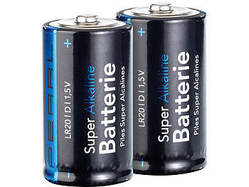 Super Alkaline Batterien Mono 1,5V Typ D im 2er-Pack Super Alkaline Batterien Mono 1,5V Typ D im 2er-Pack
