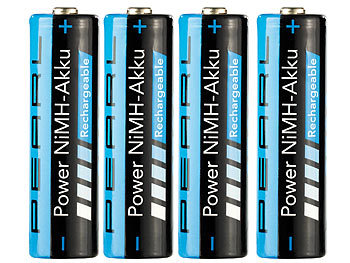 2700 mAh NiMH-Akkus AA Mignon 4er-Set 2700 mAh NiMH-Akkus AA Mignon 4er-Set