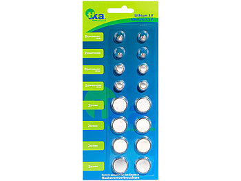 Knopfzellen-Paket, 8 x 2 Stück Knopfzellen-Paket, 8 x 2 Stück