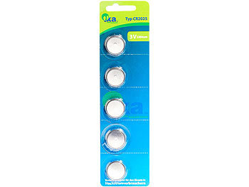 Lithium-Knopfzellen CR2025, 3 Volt, im 5er-Sparpaket Lithium-Knopfzellen CR2025, 3 Volt, im 5er-Sparpaket