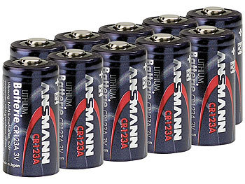 Foto-Lithium-Batterie CR123A, 3 V, 10er-Set Foto-Lithium-Batterie CR123A, 3 V, 10er-Set