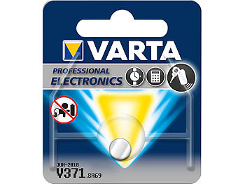 Knopfzelle V 371 / SR69, 1,55 V, 30 mAh, quecksilberfrei Knopfzelle V 371 / SR69, 1,55 V, 30 mAh, quecksilberfrei