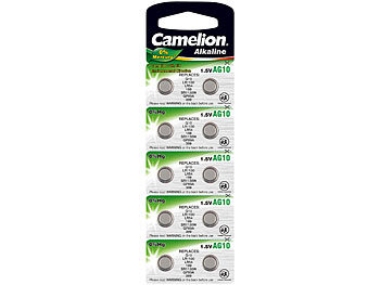 Knopfzelle AG10 / LR54 / LR1130 / LR1131, 1,5V, 10er-Blister Knopfzelle AG10 / LR54 / LR1130 / LR1131, 1,5V, 10er-Blister