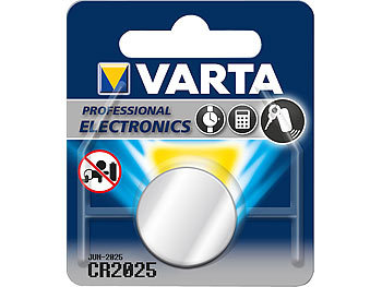 Lithium-Knopfzelle Typ CR2025, 3 Volt, 170 mAh Lithium-Knopfzelle Typ CR2025, 3 Volt, 170 mAh