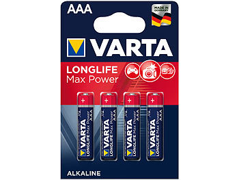 Longlife Max Power Batterie, Typ AAA / Micro / LR03, 1,5 V, 4er-Set Longlife Max Power Batterie, Typ AAA / Micro / LR03, 1,5 V, 4er-Set