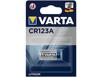 Photo Lithium-Batterie, CR123A, 1.430 mAh, 3 Volt Photo Lithium-Batterie, CR123A, 1.430 mAh, 3 Volt