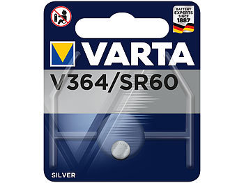 Electronics SilverOxide-Knopfzelle, Typ 364 / SR60, 17 mAh, 1,55 Volt Electronics SilverOxide-Knopfzelle, Typ 364 / SR60, 17 mAh, 1,55 Volt