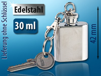 Rosenstein & Söhne Edelstahl-... Schlüsselanhänger, 30 ml