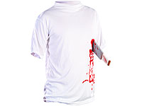 infactory Halloween T-Shirt "Machete in der Brust", Gr. XXL