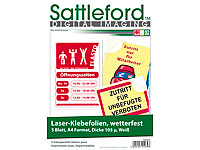 Sattleford 5 Klebefolien ... für Laserdrucker weiß